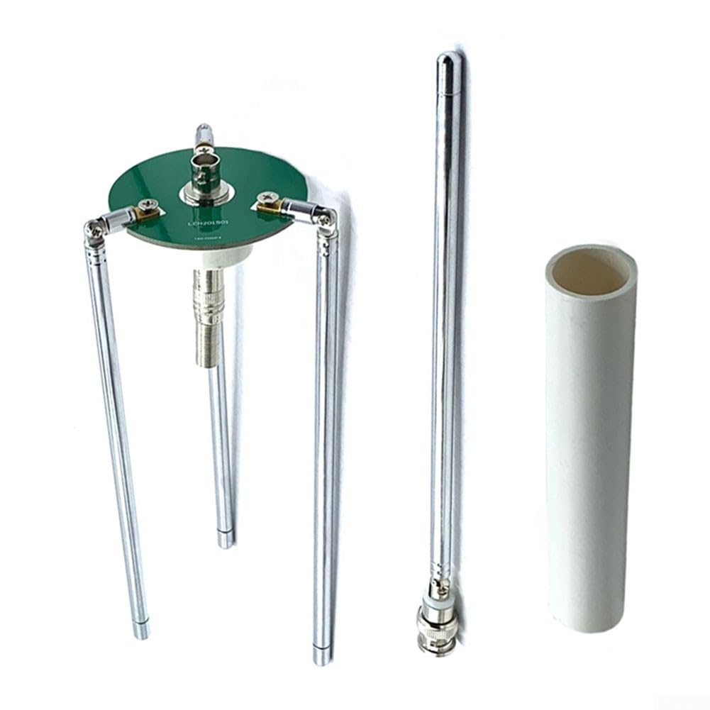 Antenna ricetrasmettitore FM, antenna telescopica per piano di terra, amplificazione radio BNC Q9 HAM per uso ricetrasmettitore di frequenza 65 375MHz