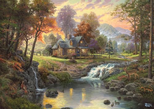 Holzhaus am Bach (Puzzle)