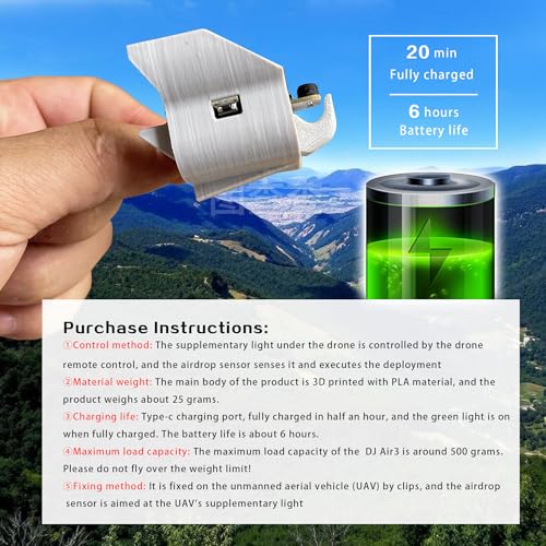Image of Payload Airdrop System for DJI Air3 Drone, Wedding & Rescue Delivery Accessory