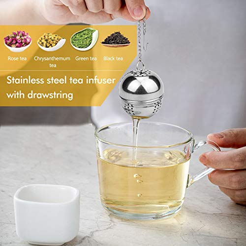 Winfred - Infusor de té de acero inoxidable, diámetro 4 cm, filtro de té, especias y condimentos - Imagen 4