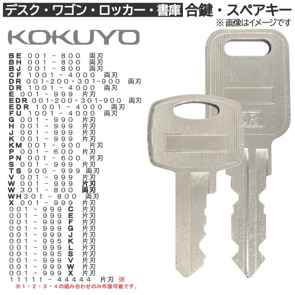 Amazon.co.jp: 合鍵 スペアキー KOKUYO(コクヨ)向け 合鍵 スペアキー