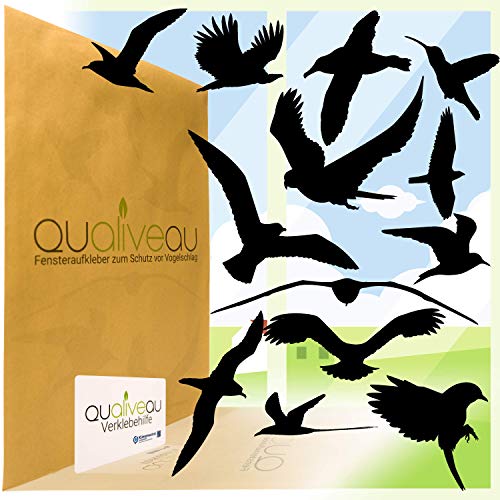 QUALIVEAU® Pegatinas grandes adhesivas para ventanas Cover