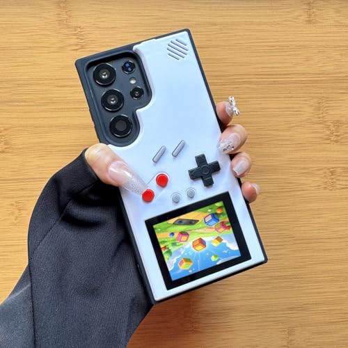ERAKOLE Game Phone Case for Samsung Galaxy S23 Ultra, Nostalgic Game Case for Samsung Retro Playable Gaming Design, Classic Creative Funny Birthday Gifts, White by ERAKOLE - Used condition - Image 7