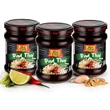 Real Thai Pad Thai Sauce – 180ml, 3er Pack - Original thailändische Würzsauce – Süß-sauer mit Knoblauch & Schalotten – Ideal für Nudelgerichte & als Dip