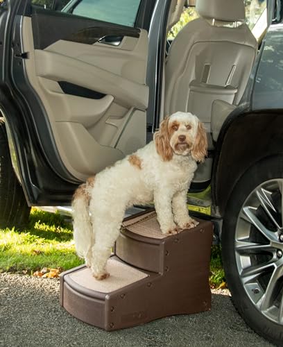 Image of Pet Gear Easy Step II Extra Wide Pet Stairs, 2 Step for Dogs /Cats up to 200 pounds, Removable /Washable Carpet, Easy Assembly (No Tools Required), 3 Colors