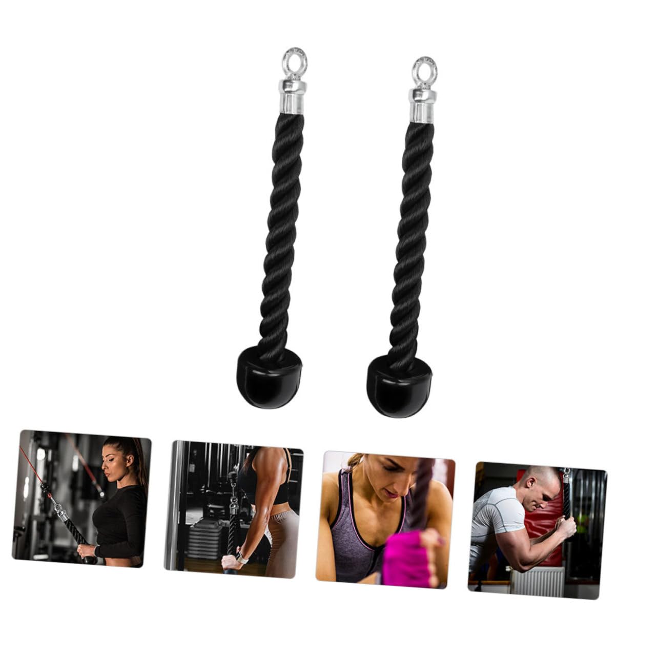 Mipcase Cuerda De Tríceps De Alta Resistencia para Ejercicios De para Gimnasio Accesorio para Entrenamientos De Bíceps Espalda Y