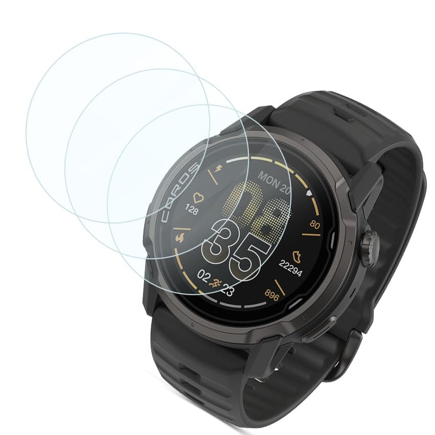 Verre trempé pour Coros Apex 4 42mm : lot de 3 films protecteurs d'écran HD ultra résistants