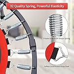 ZENOVA 40" Mini Trampoline Rebounder Trampoline for Adults Indoor Outdoor Fitness Trampoline Foldable with Adjustable Handle Bar 330 Weight Capacity - Image 3