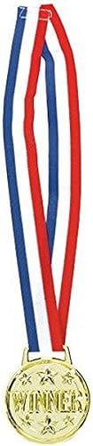 Medalla de plástico con premio de collar gigante, 30 pulgadas (1 unidad), accesorio de celebración llamativo para ganadores y triunfadores