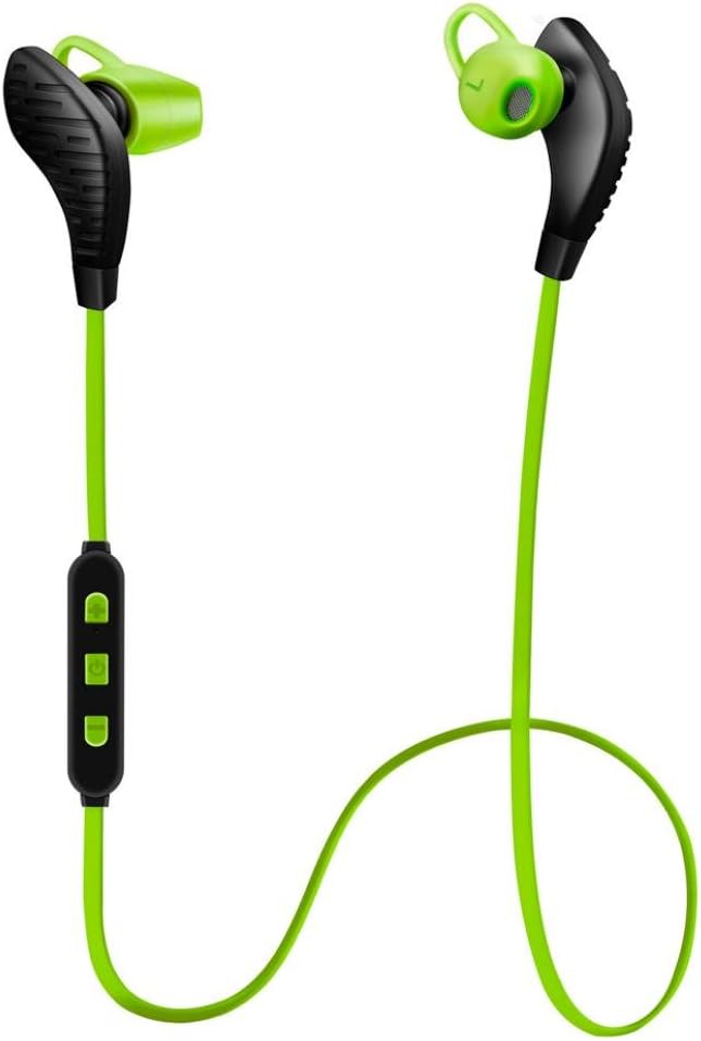 Bluetooth Headphones,EarTime Lightweight Wireless V4.1 Sport Stereo In-Ear Noise Cancelling Earphone for iPhone 7 Samsung Galaxy S7 LG and Android Phones (Green)