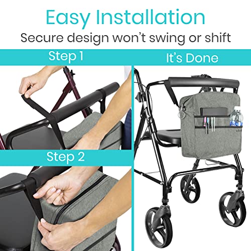 image for Vive Wheelchair Bag - Machine Washable, Double-Stitched, Water-Resista