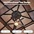 Aoxun 10'x10' Hardtop Gazebo, Aluminum Frame Permanent Pavilion with Netting and Curtains, Outdoor Polycarbonate Double Roof Canopy, Designed for Lawn, Garden, Patio (Khaki)