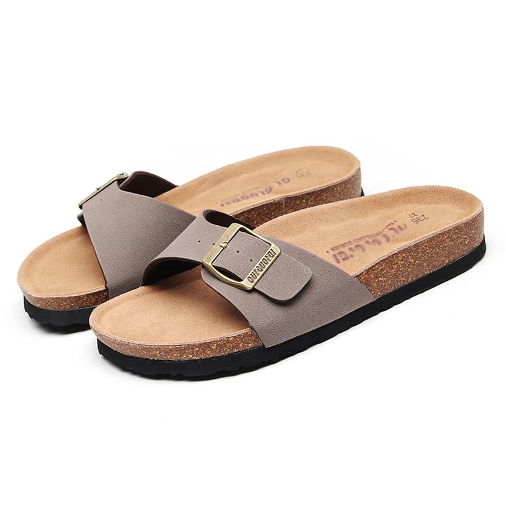 Zapatillas de Corcho para Mujer, Nuevas Sandalias Planas de de Verano, Zapatos Antideslizantes para Hombre, Sandalias de Playa para Viajes de Vacaciones (, 40 EU)