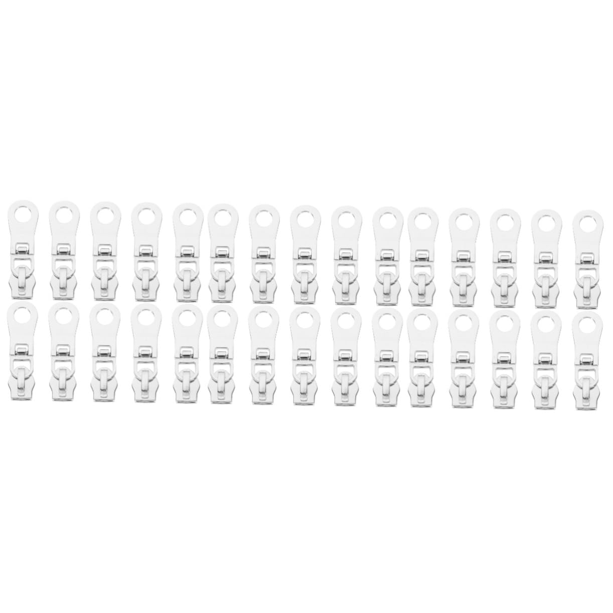 SHINEOFI 30piezas Tiradores De Metálicos Para Ropa y Accesorios De Equipaje Kit De Reparación De Para y Mochilas Instalación y
