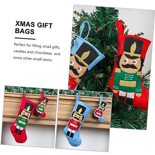 Chaussettes de Noël en jute robustes pour cheminée sans pli - 5