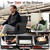 Suteck Wide Stadium Seats with Back Support 2 Pack, Portable Sofa Style Bleacher Chair with Back and Cushion, Armrest, 6 Reclining Positions Backpack Stadium Chair for Sports Events
