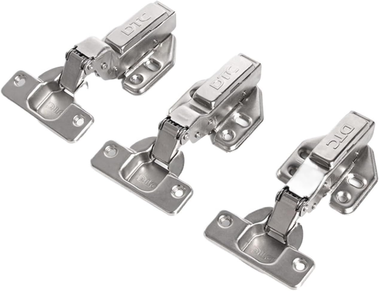 2Pcs Stainless Steel Hinge Furniture Hardware Soft Close for s and Cupboard Fittings Damper Buffer Hinges