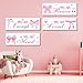 Riletese 4 Pcs Pink Wall Decor, Positive Affirmations Wall Art Decor, Inspirational Wall Bathroom Decor, Pink Room Decor for Teen Girls