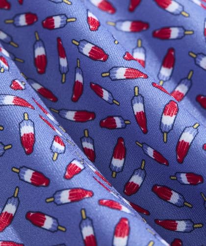 Image of vineyard vines Boys' Printed Sankaty Performance Polo, Bomb Pop - Blue, 4T