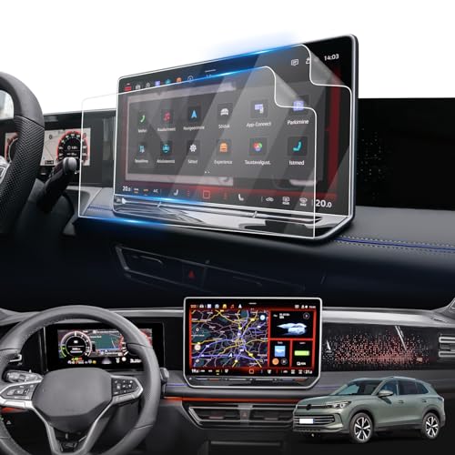 Film de protection pour écran Tiguan 3 anti-rayures 15 pouces Discover Pro Max lot de 2 LFOTPP