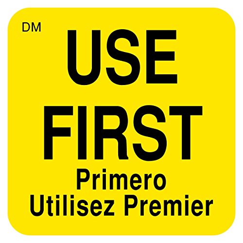 DayMark USE First Dissolvable Label, 1 x 1 , (Roll of 500)