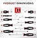 ARROW 11-Piece Magnetic Screwdriver Set, Cr-V Steel Screw driver Set with Magnetizer/Demagnetizer, 2 PCS Precision Screwdriver, Non-Slip Grip, Magnetic Phillips & Flathead Tips, for Home Improvement
