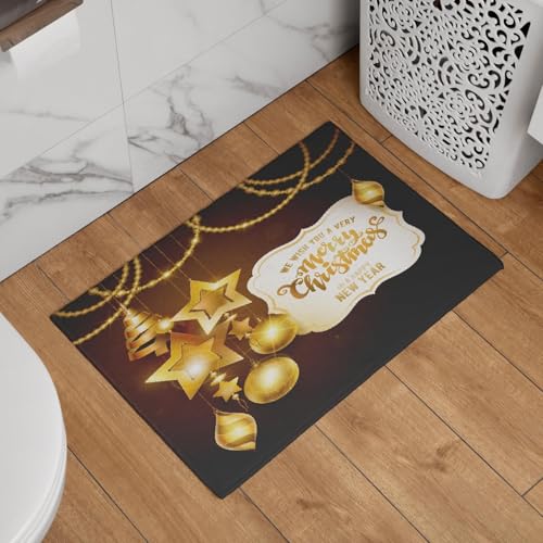 Alfombrillas de baño de algodón afelpado con diseño festivo premium 2