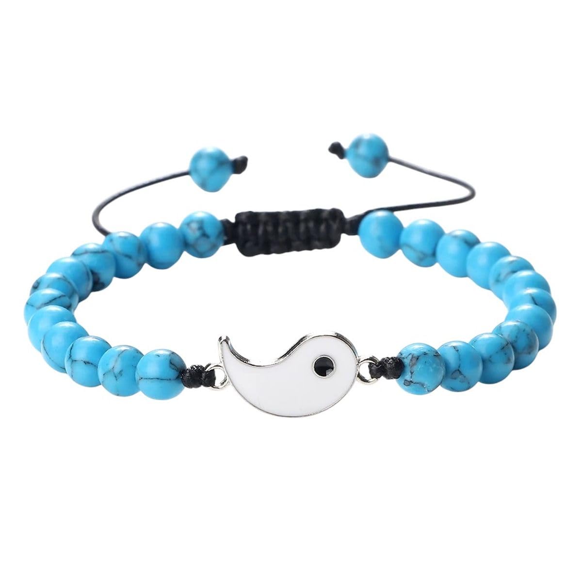 Bijoux poignet 6mm finitions soignées style Tai Chi