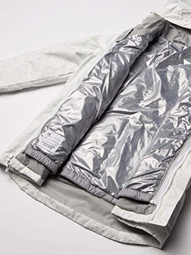 Columbia Youth Girls Whirlibird II Interchange Jacket, White Crackle Print/Columbia Grey, Small