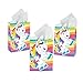Fun Express - Unicorn Gift Bag - Party Supplies - Bags - Paper Gift W & Handles - 12 Pieces