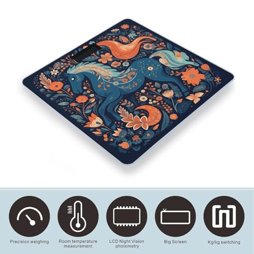 Báscula digital de vidrio templado para baño 400 lb miniatura 3