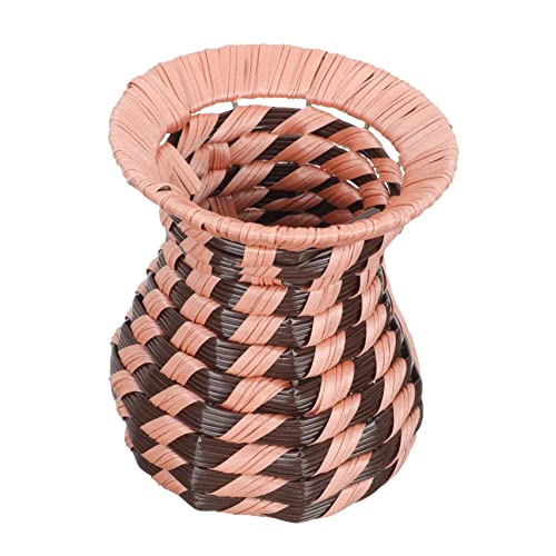 Cabilock Jarrón De Ratán Tulipanes Artificiales Plantas De Flores Secas Decoración En Forma De Huevo Cestas De Almacenamiento para Estantes Porcelana Calcomanías De Bombillas Hierro Forjado