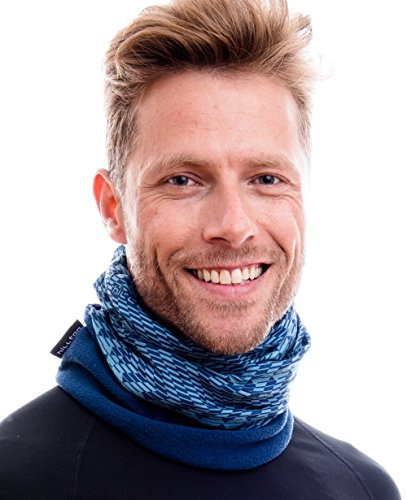 Hilltop Bufanda con Forro Polar Multiusos, Braga de Cuello para Motorista, Bufanda de Tubo, Máscara de Esquí, Bandana, Diseño Actual y en Colores de Moda, Ideal para Hombre y Mujer