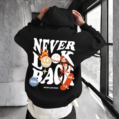 Oversized Hoodie Men Designer Streetwear Hoodies Vintage Skeleton Sweatshirt Cool Graphic Pullover Baggy Grunge Tops2