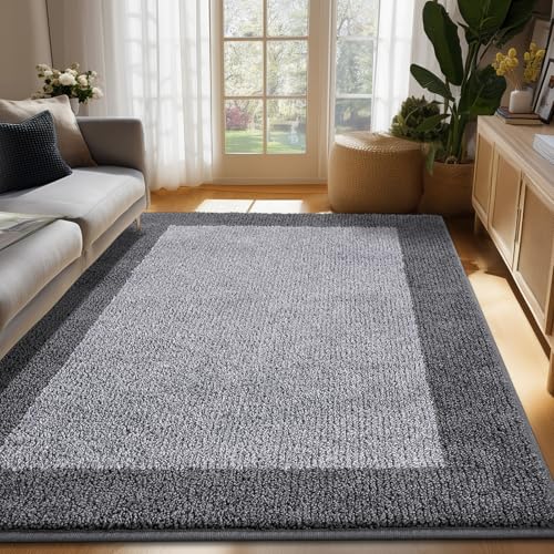 Image of Washable Area Rug 48 inch x 72 inch, Non Slip Kitchen Rug for Floor, Absorbent Entrance Runner Rug for Bedroom, Living Room, (Roll Packing)