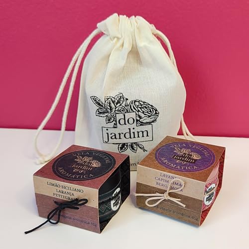 Kit Velas Áromaticas Vegetais Naturais - DoJardim