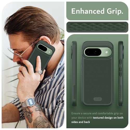 Image of TUDIA MergeGrip [Magsafe Compatible] for Pixel 9 & 9 Pro Case - Pine Green
