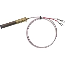 750C Temperature Resistance Millivolt Thermopile Generators Suitable for Gas Fireplace/Water Heater/Gas Fryer Cluster Replacement Thermocouple for 24" Fireplace