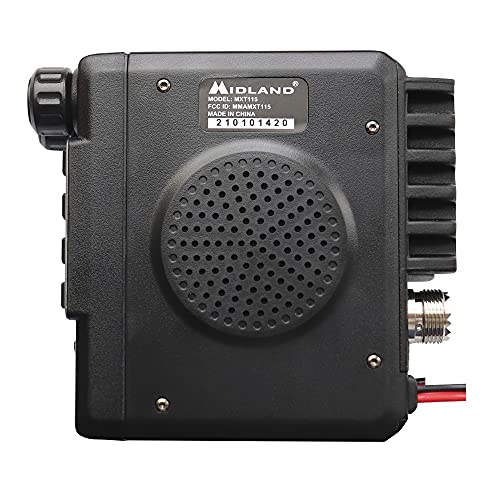 Midland Two-Way Radio - With External Magnetic Mount Antenna & Gxt1000 Radio - Long Range Walkie Talkies (Black/Silver, Pair Pack) #TOP5