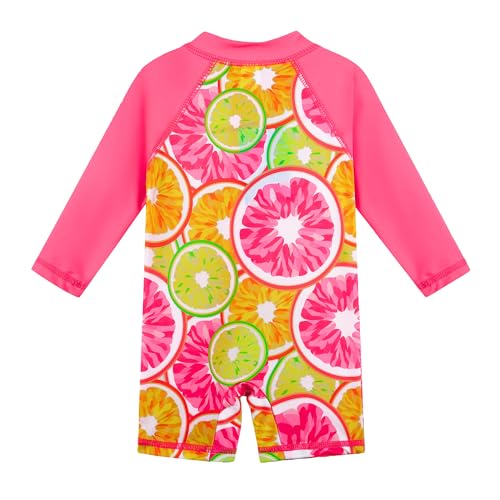 Image of XFGIRLS Baby /Toddler Girls Swimsuit Long Sleeve One-Piece Bathing Suit Rash Guard