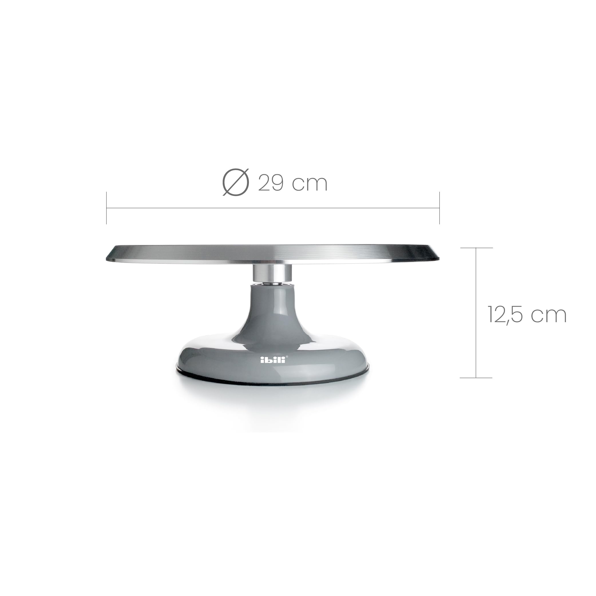 IBILI - Piatto girevole Prof per torte, 29 cm, alluminio
