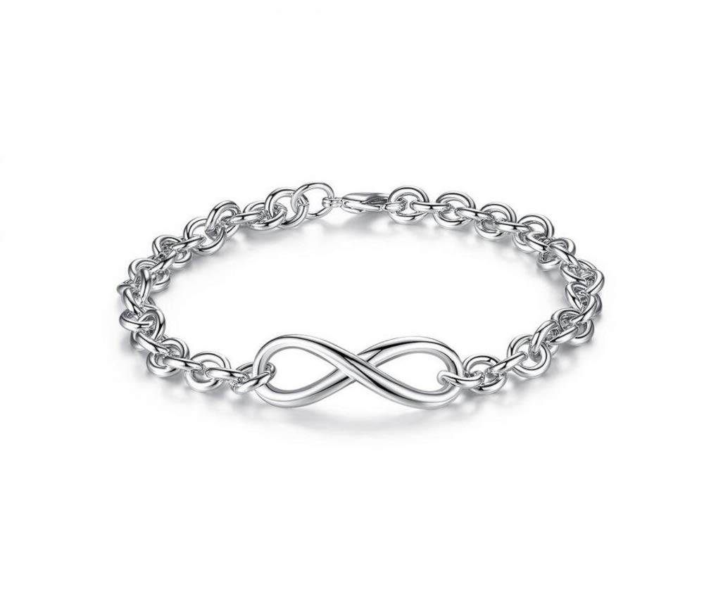 YUANYIInfinite Love Symbol Charm Adjustable 8-Shaped Bracelet Men's Women's Eternal Jewelry Valentine's Day