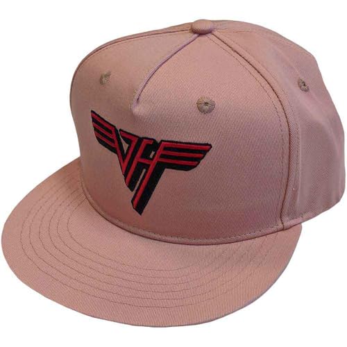 Casquette Van Halen rouge et rose - Chapeau de baseball logo band rock