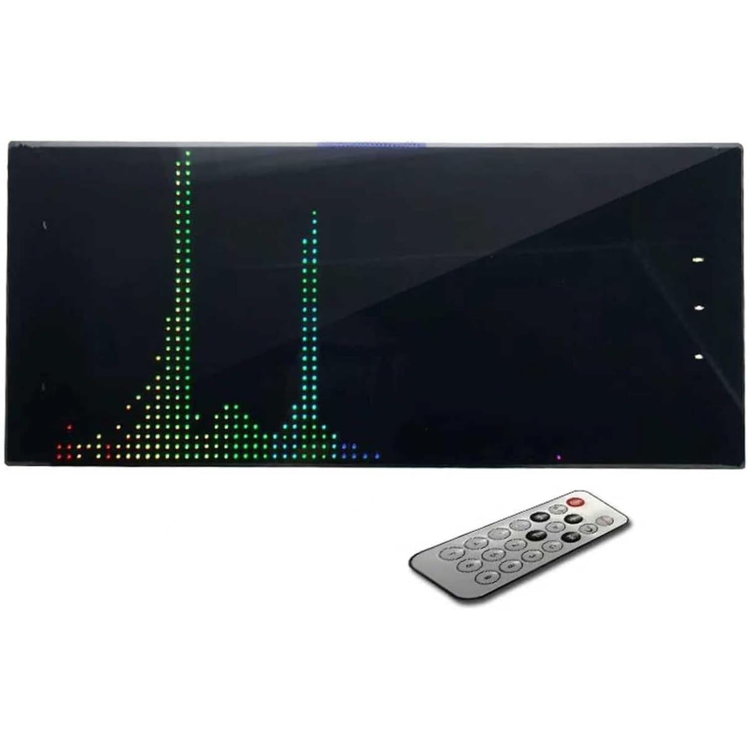 LED Audio Spectrum Analyzer with Remote Control - 64-Band Full-Color Display for Parties, Studios, and Family Reunions | 10 Lighting Modes