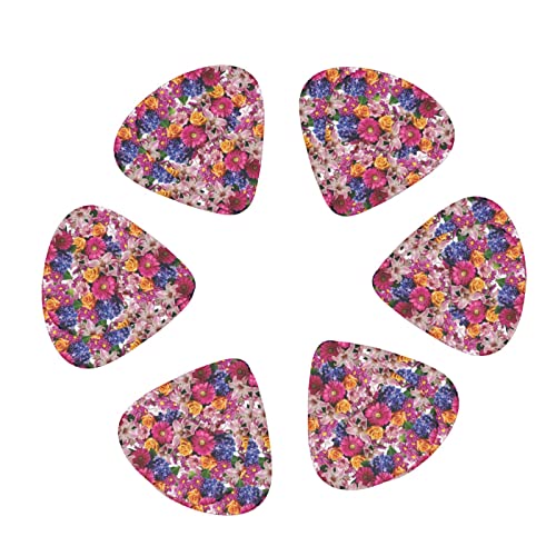 Ensemble de 12 médiators de guitare Blooming Flowers pour guitare acoustique, guitare électrique, contrebasse, ukulélé - Les Beatles, Paul McCartney, John Lennon, RIngo Starr, George Harrison Ensemble de 12 médiators de guitare Blooming Flowers pour guitare acoustique, guitare électrique, contrebasse, ukulélé – Image 3