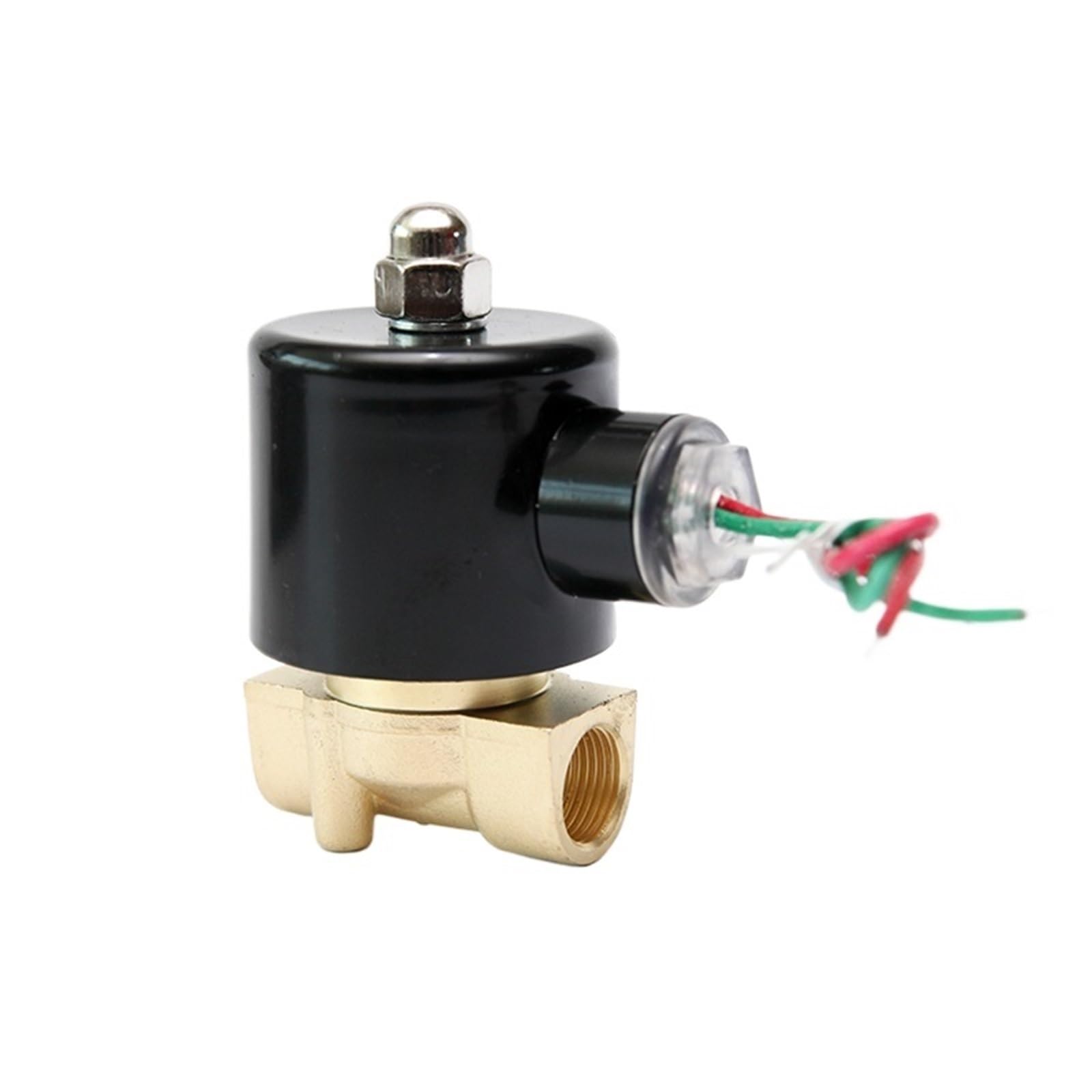 Uyqukggpsn 3/8 Normally Closed Brass Electric 12V Solenoid Valve 1/8" 1/4" "(",Bsp_110vac)