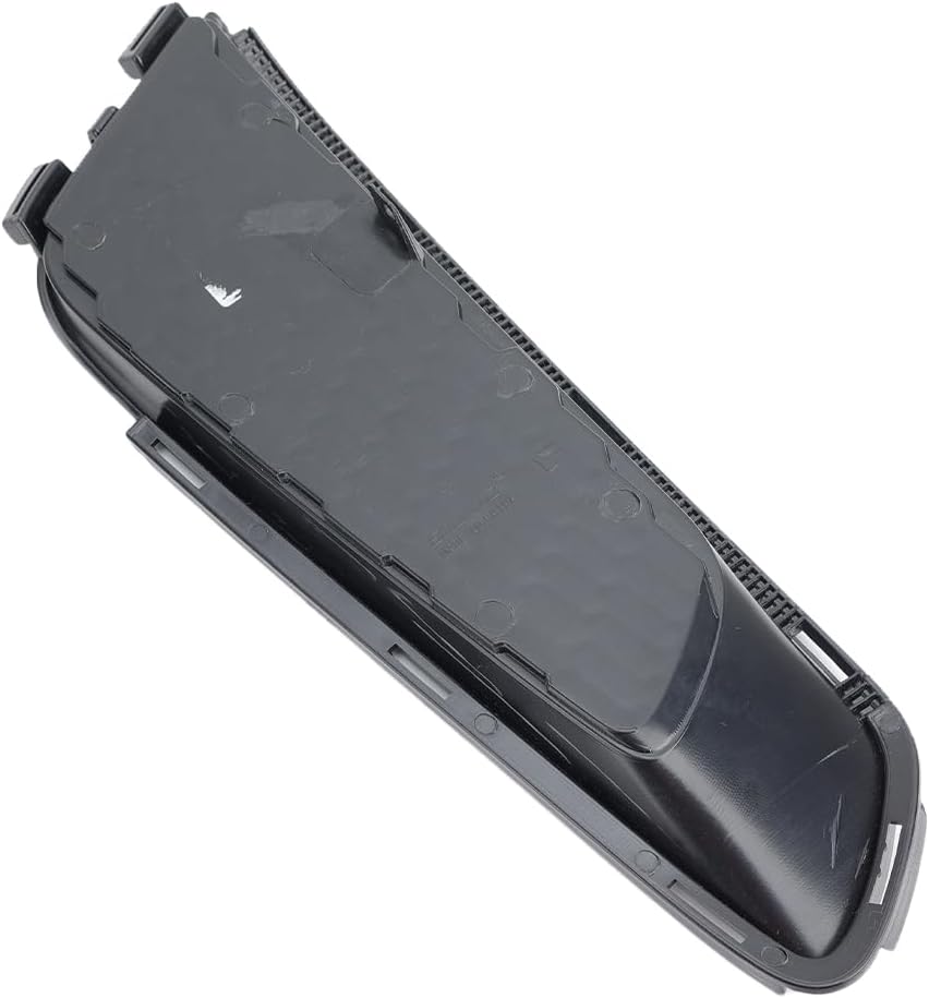 Left Textured Black Front Bumper Fog Light Bezel Cover Compatible With Cadillac ATS 2013-2014 W/O Hole Driver Side