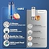 Hydrogen Water Bottle, Hydrogen Water Bottle Generator, 5-Min Electrolysis 1500 PPB Smart Water Ionizer with SPE/PEM Technology, Hydrogen Water Machine for Women Men Office School Bike Running,CA-102C #4