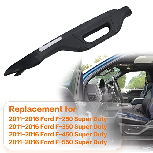 Hqpasfy A Pillar Grab Handle Interior Trim Left Driver Side Black Lh Compatible With 2011 2012 2013 2014 2015 2016 Ford F250 F350 F450 F550 Super Duty Replace# Bc3Z-2503599-Ab, Bc3Z2503599Ab #TOP1