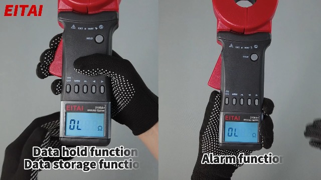 Image of EITAI2100+ Bluetooth Clamp Ground Earth Resistance Meter Tester, 0.01Ω-1200Ω, Φ1.26inch /32mm, Manufacturer Direct Sales